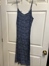 Old Navy Women's Maxi Cami Dress Fit And Flare Blue Wave Small NWT