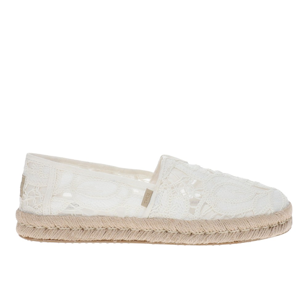 TOMS Alpargata Rope 2.0 Espadrille  Womens White Flats Casual 10023030T-101