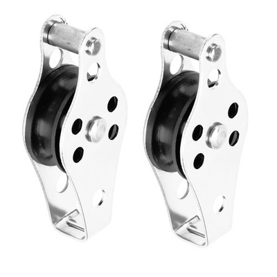 Stainless Steel Wire Rope Pulley Block 2 PCS SUS316 Single Loading Pulley