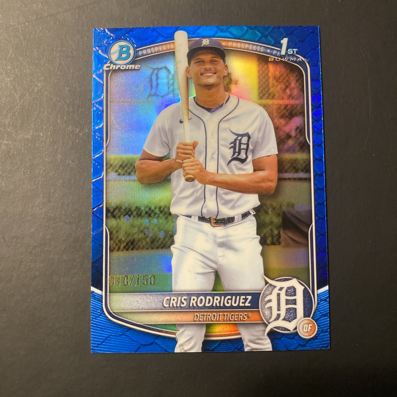 2025 Bowman Chrome Cris Rodriguez #BCP-250 1st Bowman Blue Reptilian /150
