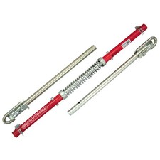 2 TON CAR RECOVERY TOW POLE RIGID STEEL BAR + SPRING DAMPER -GERMAN GS APPROVED