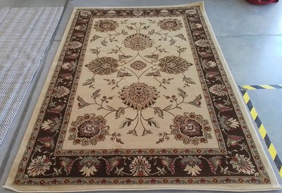IVORY / BROWN 5'-3'' x 7'-6'' Flaw in Rug, Reduced Price 1172776872 LNH555-1225-5