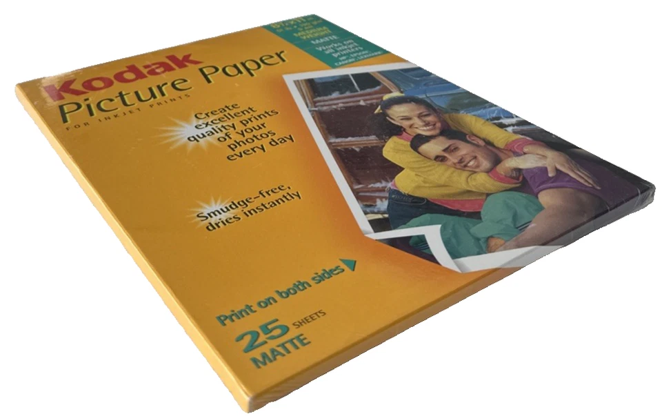 Kodak Picture Paper 8 1/2 x 11" Matte for All Inkjet Print 25 Sheets New Sealed - Image 2 of 2