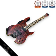 Legator Ghost G6FXBM Headless MultiScale 6String Guitar Blood Moon