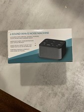 Noise Generator, Rain Sound Machine for Sleeping, Relaxation - Portable Black