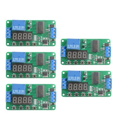 1-10x Multifunction Self-lock 12V Relay Time Delay PLC Cycle Timer Module Switch
