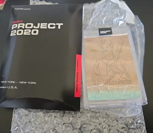 2020 KEN GRIFFEY JR TOPPS PROJECT CARD #116  W/ BOX & BUBBLE  LIVE IN HAND!!!