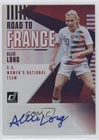 2018-19 Panini Donruss Road to France Auto Allie Long #RF-AL Auto