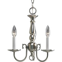Progress P4354-09, Americana Chandelier In Brushed Nickel Progress P4354-09, Americana Chandelier In Brushed Nickel