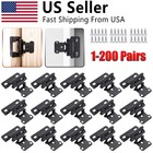 1/2" Overlay Semi Partial Wrap Kitchen Cabinet Cupboard Hinges Self Closing Lot
