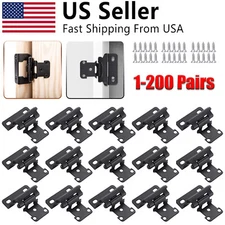 1/2" Overlay Semi Partial Wrap Kitchen Cabinet Cupboard Hinges Self Closing Lot