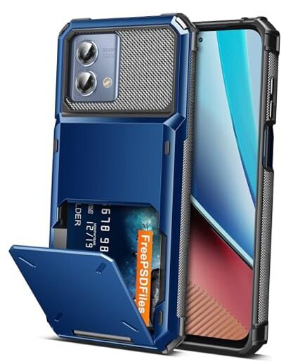 for Moto G Stylus 2023 Case Wallet 5 for Moto G Stylus 2023 6.5-inch Blue