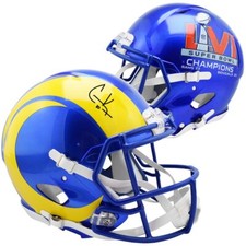 Cooper Kupp Los Angeles Rams Super Bowl LVI Champions Signed Replica Helmet Insc