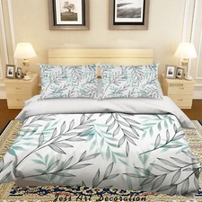 3D Leaf Art Pattern Quilt Cover Set Duvet Cover Bedding Pillowcases