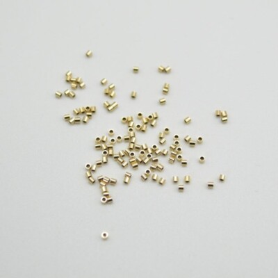 Gold Filled Cut Tube - 14KT Crimp - 20 oder 50 Stück - Größen 1 mm, 2 mm, 3 mm