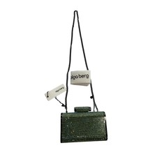 Nwt Olga Berg Bae Crystal Clutch In Green