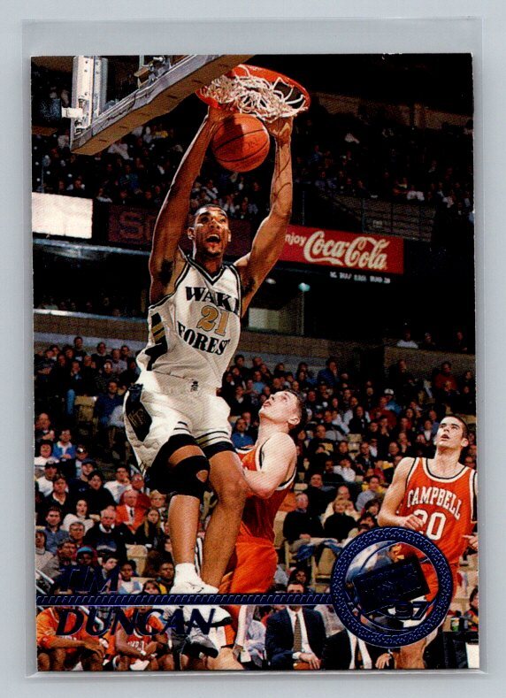1997 Press Pass #1 Tim Duncan Blue Torquers
