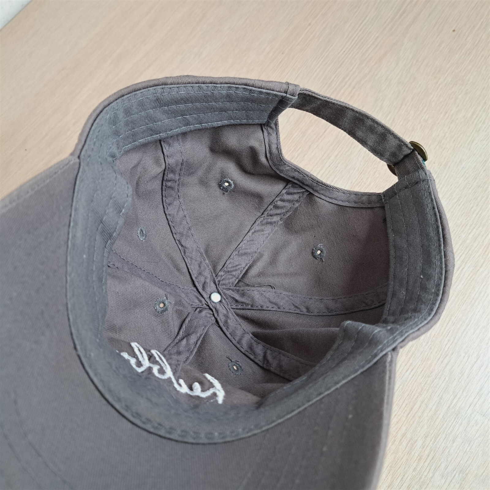 HUBBY SCRIPT SPELL ADJUSTABLE STRAPBACK BASEBALL … - image 14