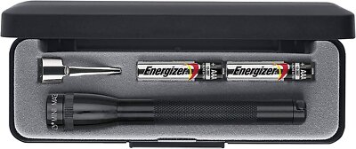 Maglite Mini Incandescent 2-Cell AAA Flashlight in Presentation Box, Black