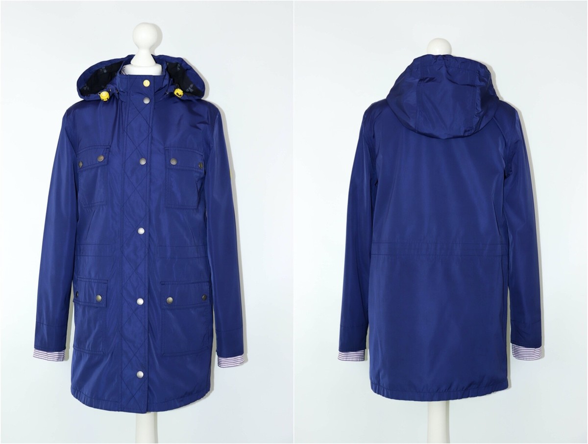 Barbour SS16 Women's Dark Blue Nylon Hackamore Parka Jacket Barbour SS16 Women's Dark Blue Nylon Hackamore Parka Jacket