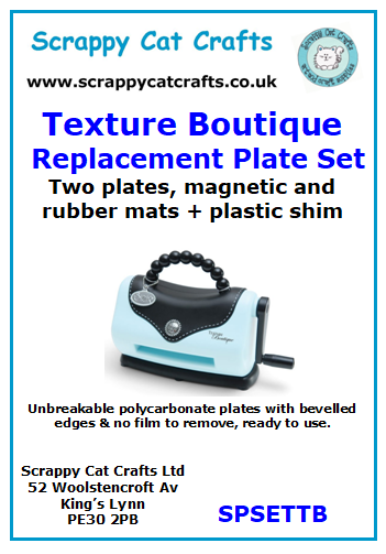 Complete Plate Set for Sizzix Texture Boutique Embossing Machine