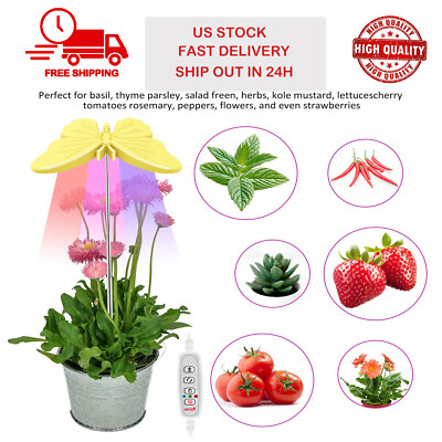 LED Plant Light Grow Light Growing Lamp Full Spectrum for Indoor Plants w/ Timer