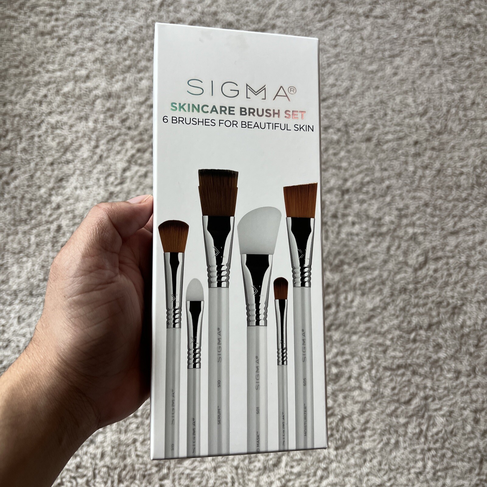 Sigma Skincare Brush Set 6 Brushes For Beautiful Skin