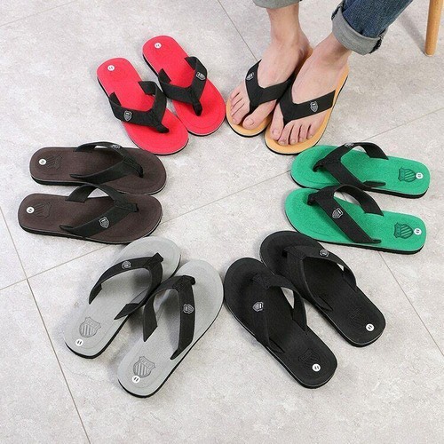 Chanclas De Playa Moda De Verano Antideslizantes Zapatos Sandalias Para  Hombres | eBay
