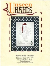 2012 Believe in Me Santa Quilted Wall Hanging Pattern Unseen Hands Erica Plank