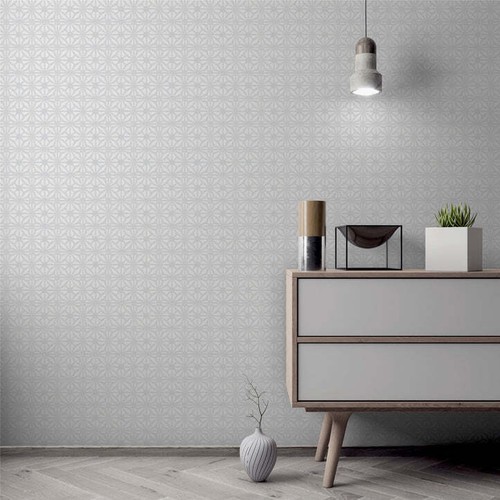 100112AH - Hotel Luxe Morisco Mosaico Gris Arthouse Papel Pintado - Imagen 5 de 5