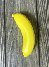 Vintage Yellow Banana Pretend Play Food 4 Toy