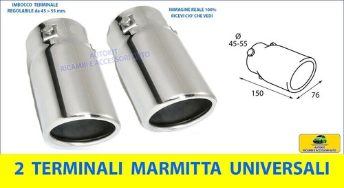 Terminale Di Scarico Universale Nero 51mm Per Moto, ATV, Scooter – Aumento Prestazioni E Sound Profondo