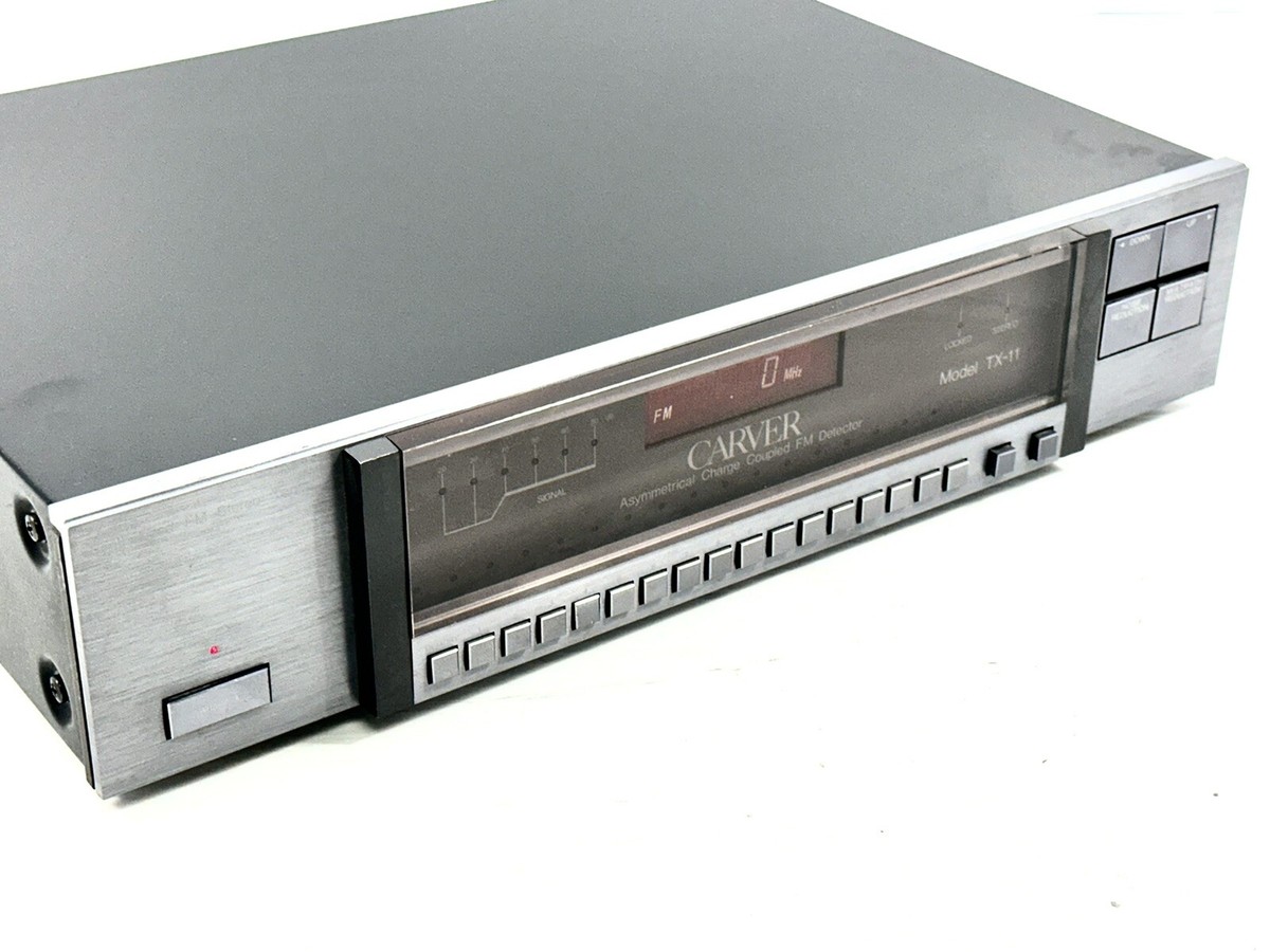 Vintage Carver TX-11 Quartz Synthesized Stereo AM/FM Tuner €Power