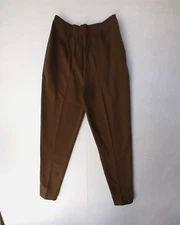 ESPRIT Leggings Pants Women M Brown Vintage High Rise Tapered Leg Cotton NWT