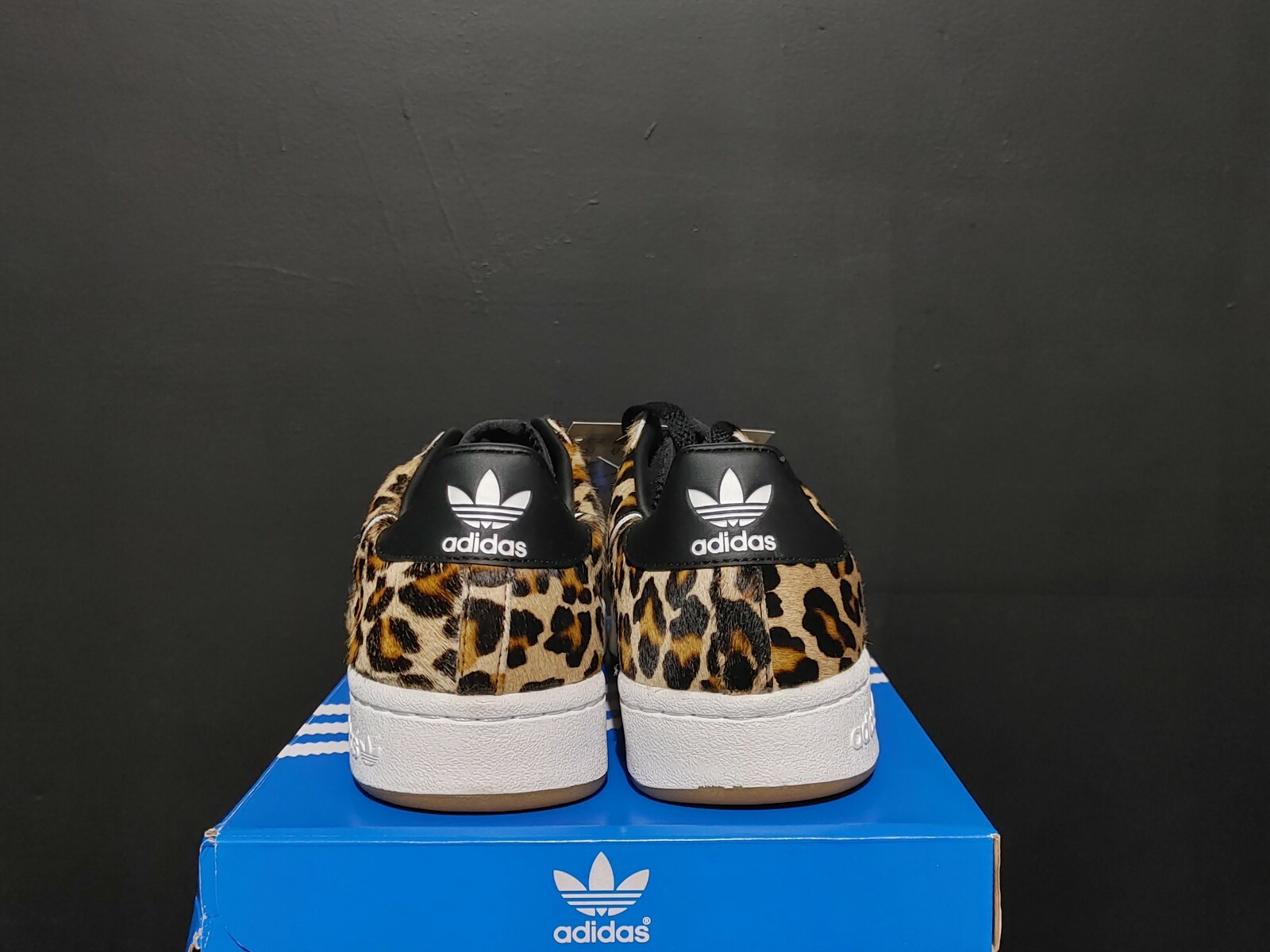 adidas continental leopard