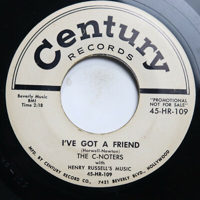 C-NOTERS - I'VE GOT A FRIEND / CALL IT CRAZY -  DOO WOP 45  *PROMO*