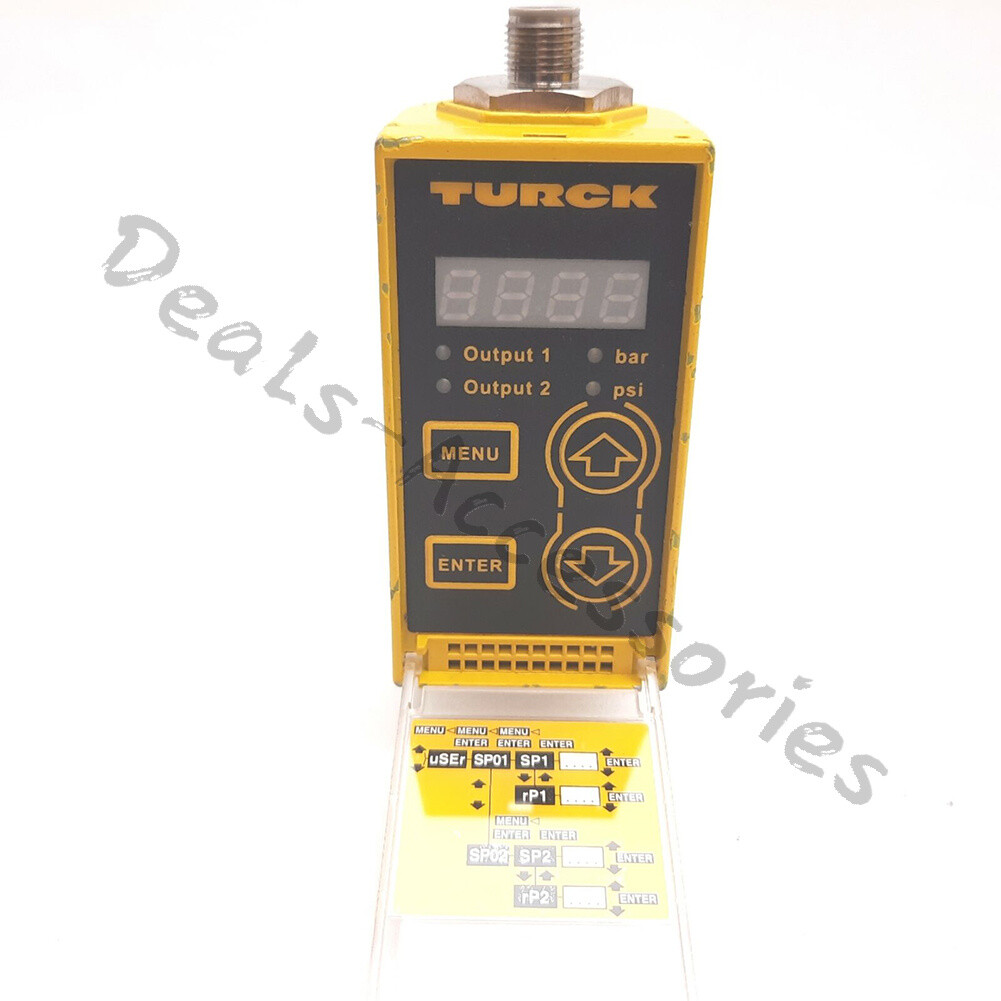 New Turck PC001V-Gi1/4A1M-2APN8X-H1141 Pressure Transmitter-1bar/-14.5psi 24VDC