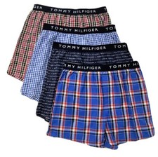 TOMMY HILFIGER MEN X4 - 20 SUNSET SMALL - 4 PACK SLIM FIT WOVEN BOXER UNDER