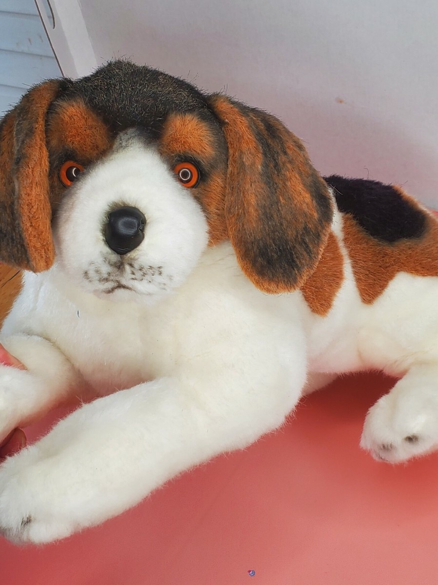 YOMIKO Stuffed Animal Original VINTAGE RUSS Beagle Dog Puppy 15