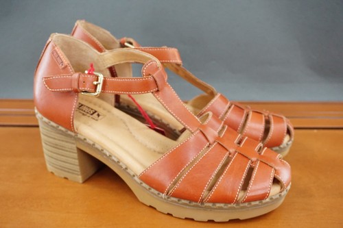 Pikolinos Canarias 1873 Women's 41 / 10.5 Brown Leather Fisherman Sandals Shoes - Picture 3 of 11