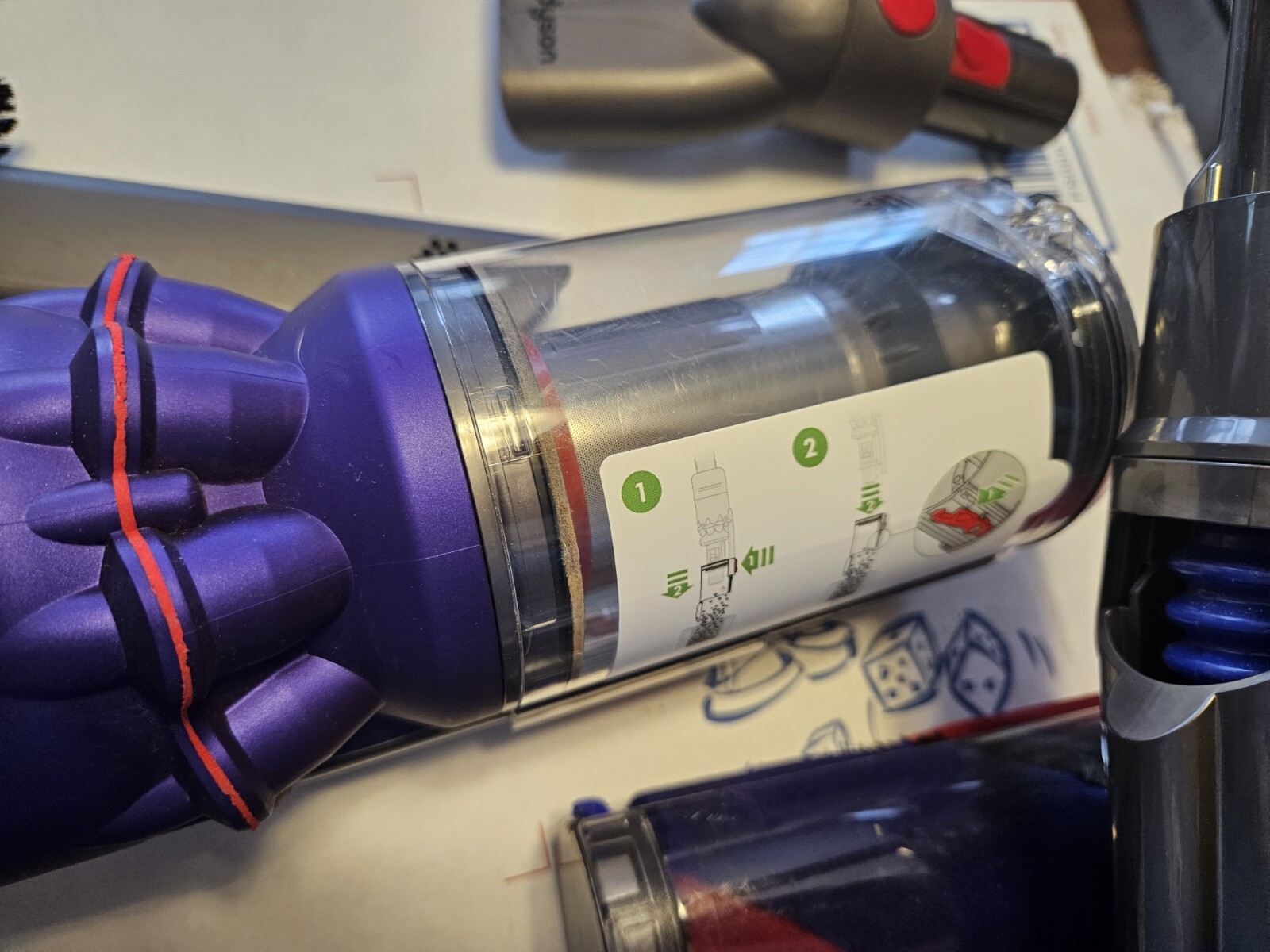 Original Dyson Omniglide Cordless Stick Vacuum Cleaner Complete