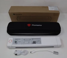 Phomemo M08F White Orange A4 Portable Wireless Bluetooth Thermal Printer + Case