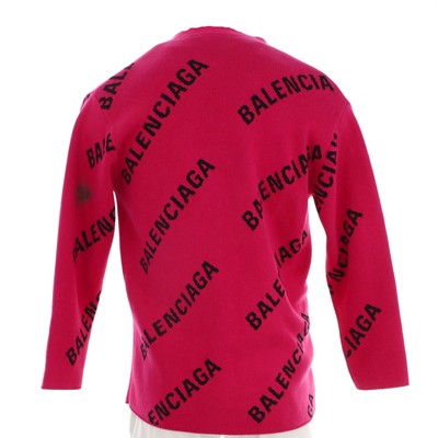 Balenciaga All Over Logo Cardigan Wool Blend | eBay 