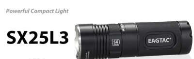 EagleTac SX25L3 XM-L2 U2 1505 Lumen 6 x CR123 / 3x 18650 - 4300K LED Neutral Whi