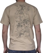 Official  Abystyle Game of Thrones Map T-shirt  - medium - new