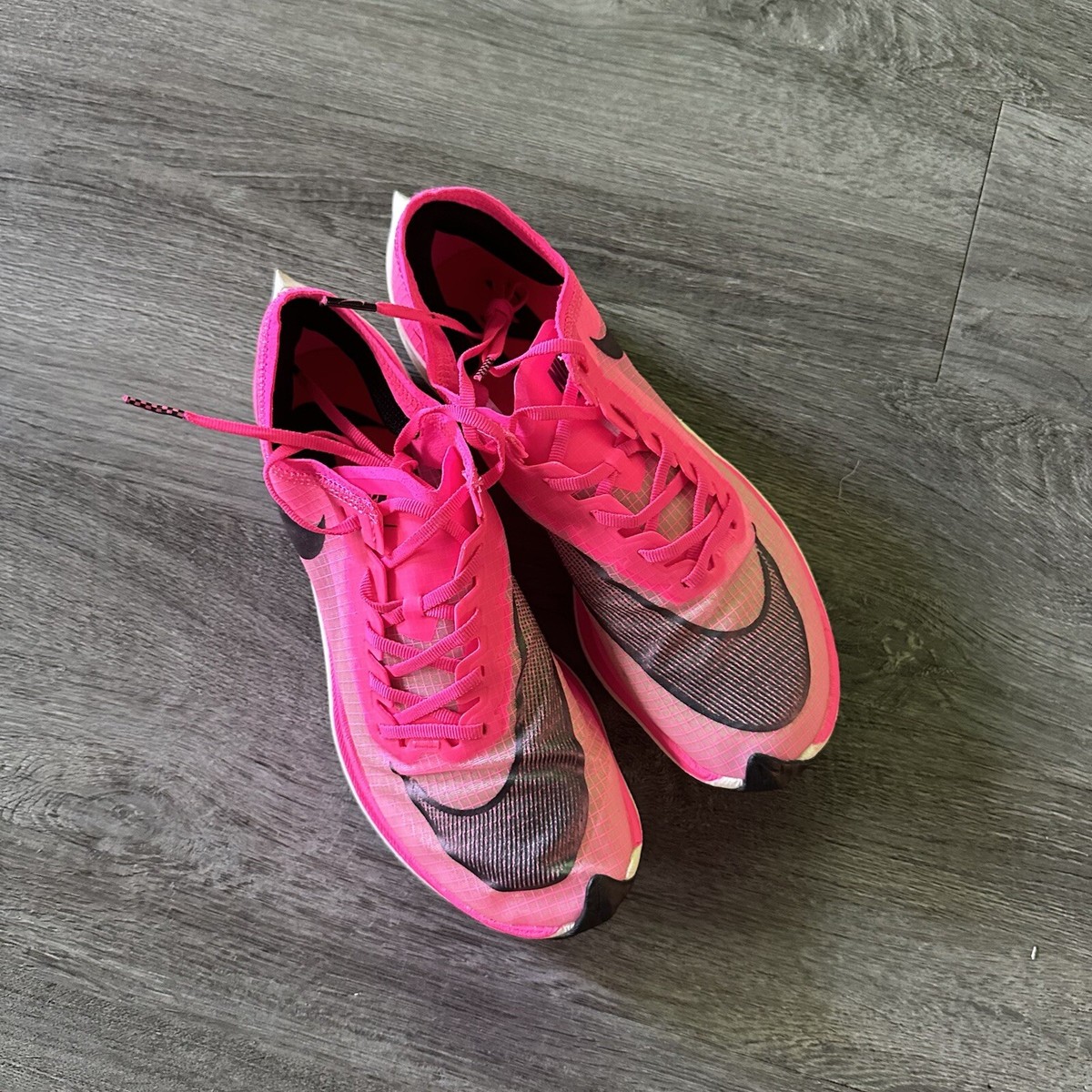 Nike ZoomX Vaporfly Next % Pink Running Shoes Mens Size 7.5