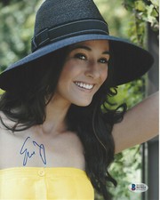 EMMANUELLE CHRIQUI SIGNED 'ENTOURAGE' 8X10 PHOTO 4 SEXY ACTRESS BECKETT COA BAS