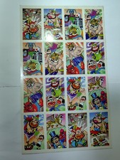 Menko uncut sheet The Genie Family  Tiger Mask retro vintage japanese anime