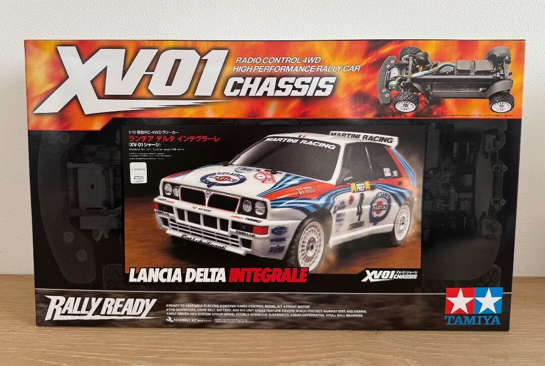 自動車 TAMIYA XV-01 LANCIA DELTA INTEGRALE First run of the Tamiya XV-01 Lancia Delta Integrale rally