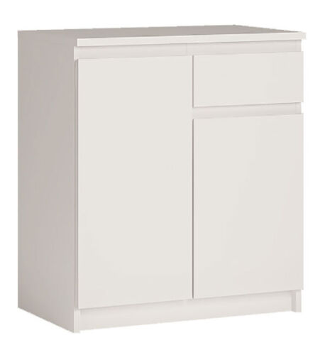 Comfortable sideboard wardrobe 73x35x85cm 2-türig white without shooters-